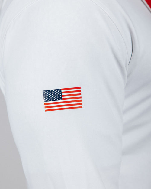 USA White Hoodie