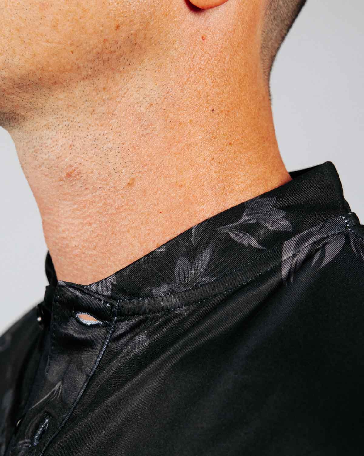 Shadow Bloom Blade Collar Polo