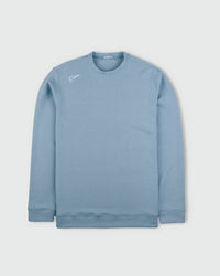 Stone Blue Cursive Golf Crew Neck
