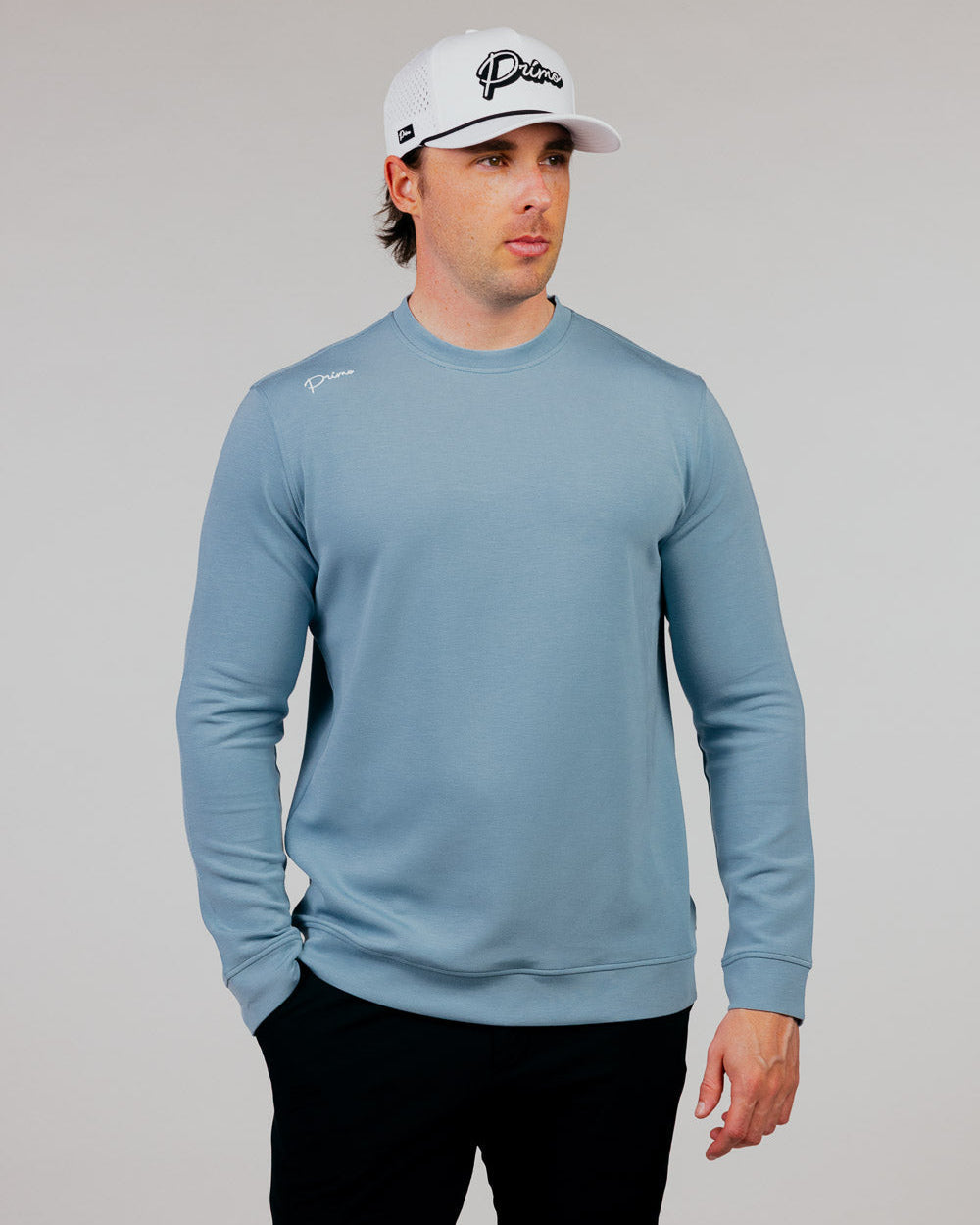 Cursive CoreSoft Crew - Stone Blue