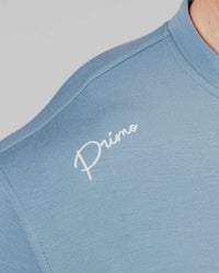 Stone Blue Cursive Golf Crew Neck