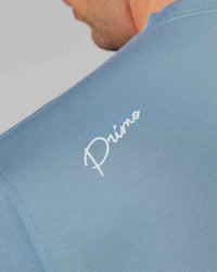 Stone Blue Cursive Golf Crew Neck