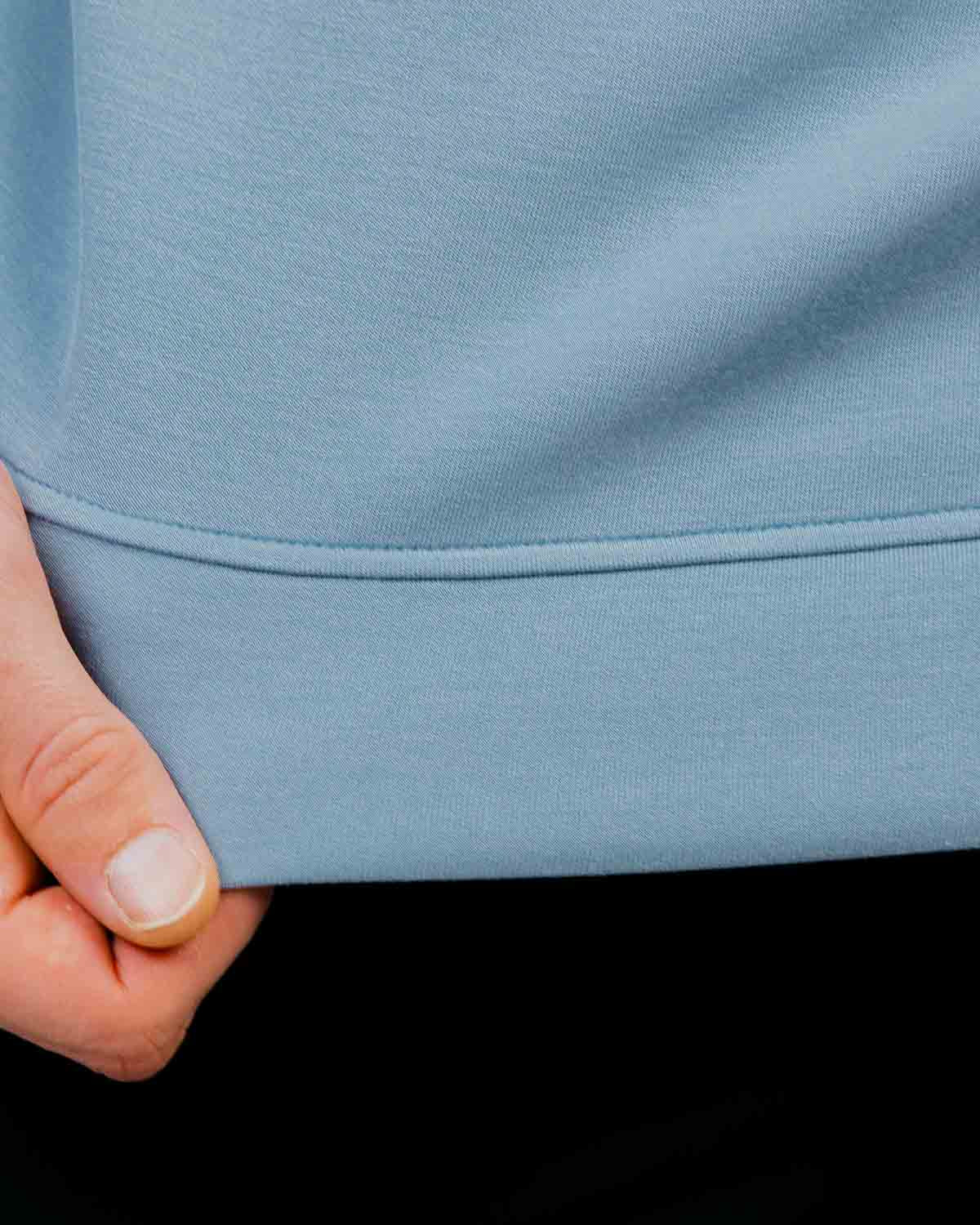 Stone Blue Cursive Golf Crew Neck