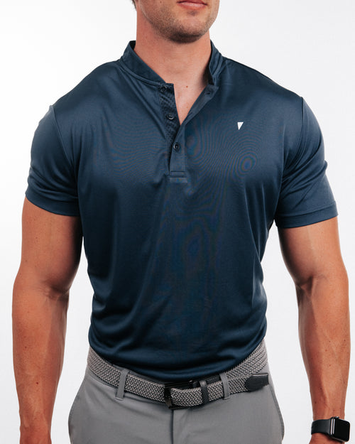 Primo Blade Collar Polo Navy Primo Golf Apparel