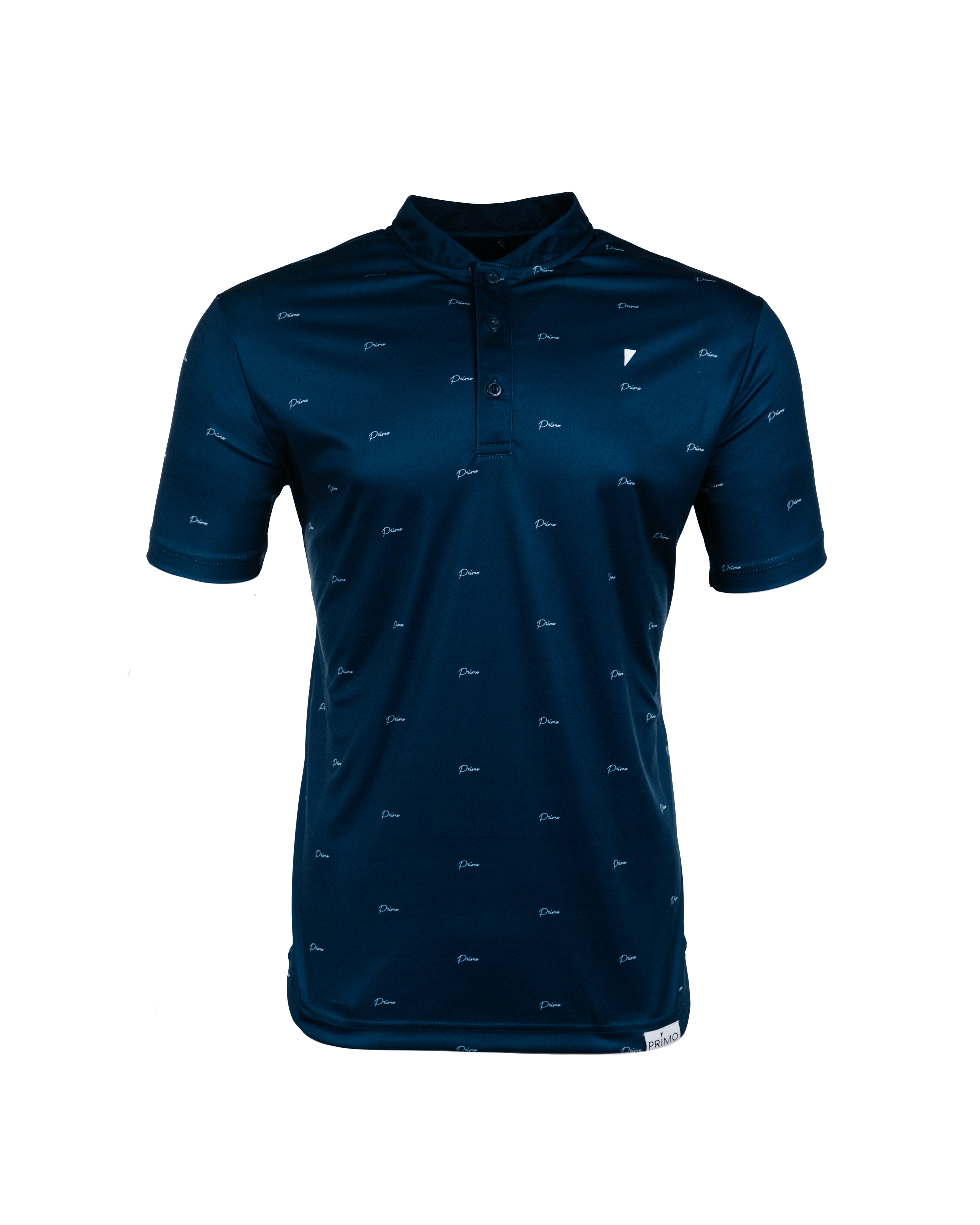 Primo Blade Collar Polo Primo Repeat Deep Blue Primo Golf Apparel