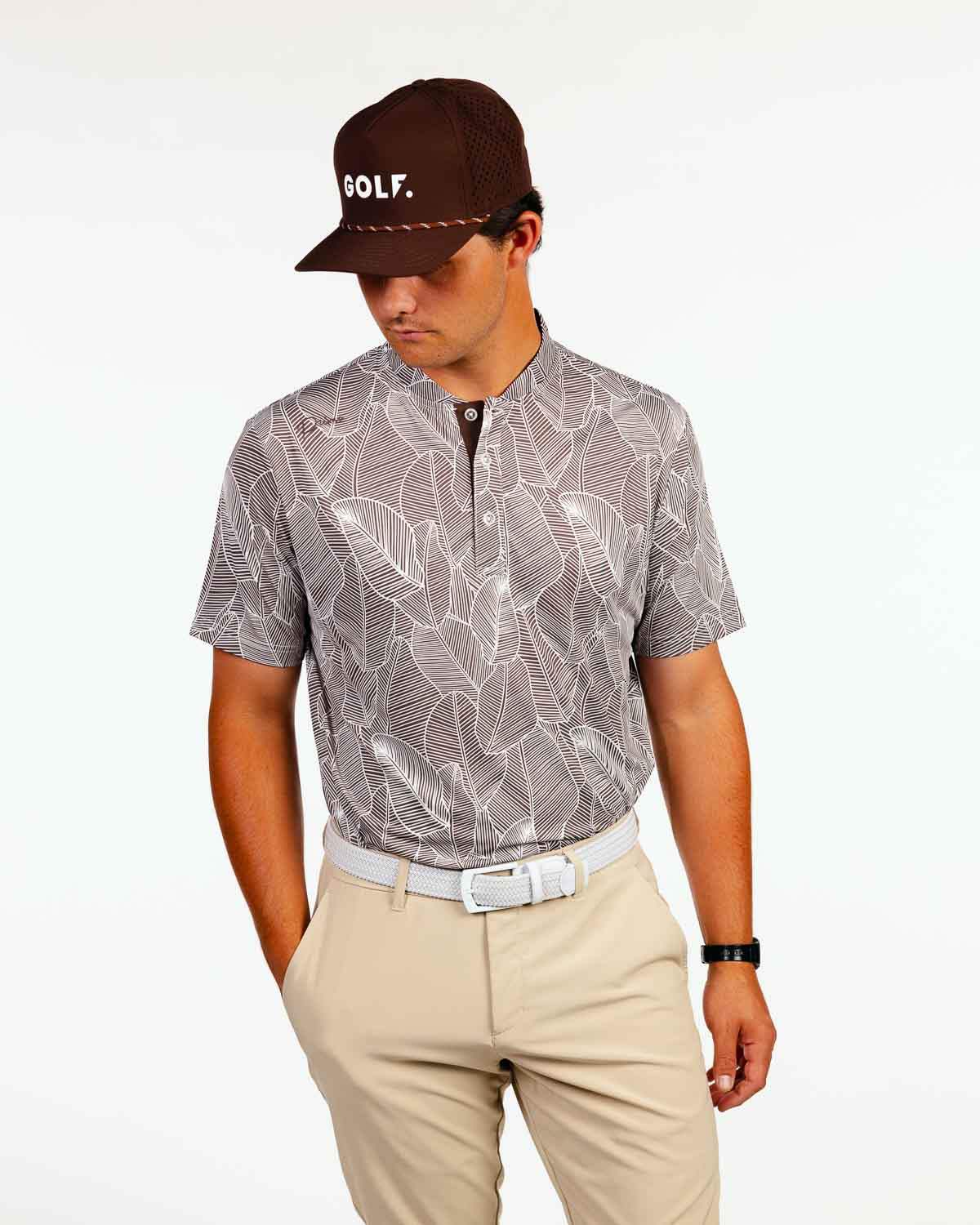 Cursive Blade Polo - Tannin