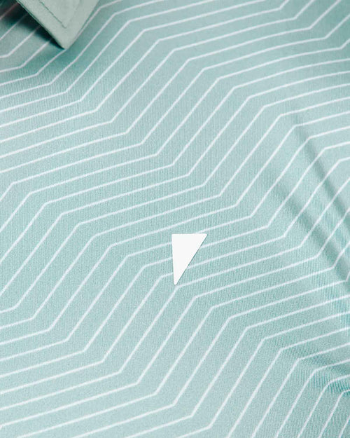 Teal Chevron Classic Polo