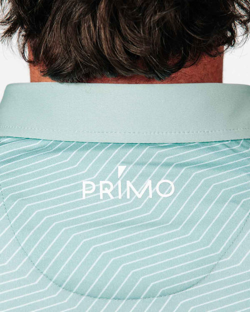 Teal Chevron Classic Polo