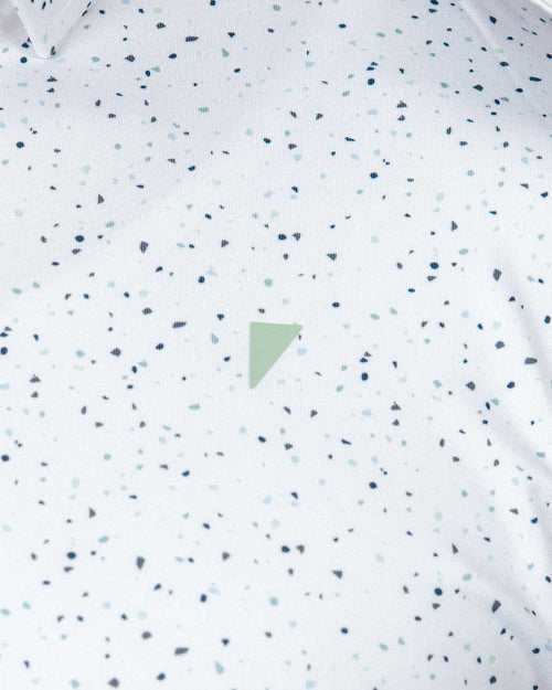 Teal Confetti Classic Polo