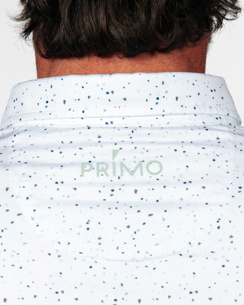 Teal Confetti Classic Polo