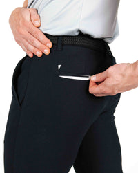Primo Golf Traditional Pants - On Model Back pocket zipper