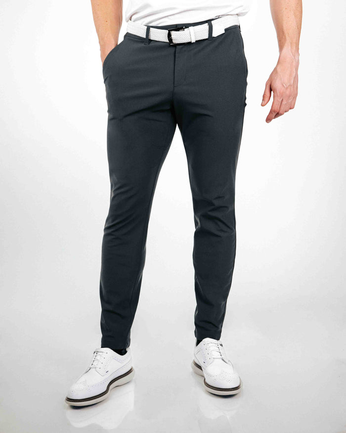 Primo Golf Dark Gray Traditional Pants - On Model