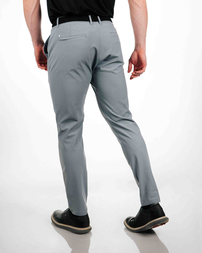 Primo Golf Traditional Pant - Light Gray back side