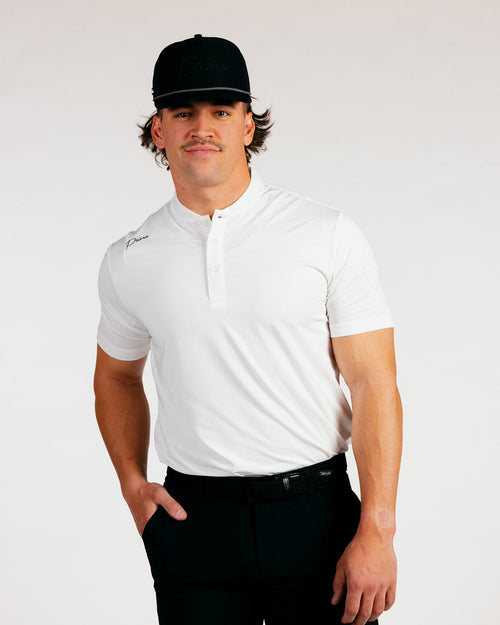 Cursive Blade Polo - Cursive White