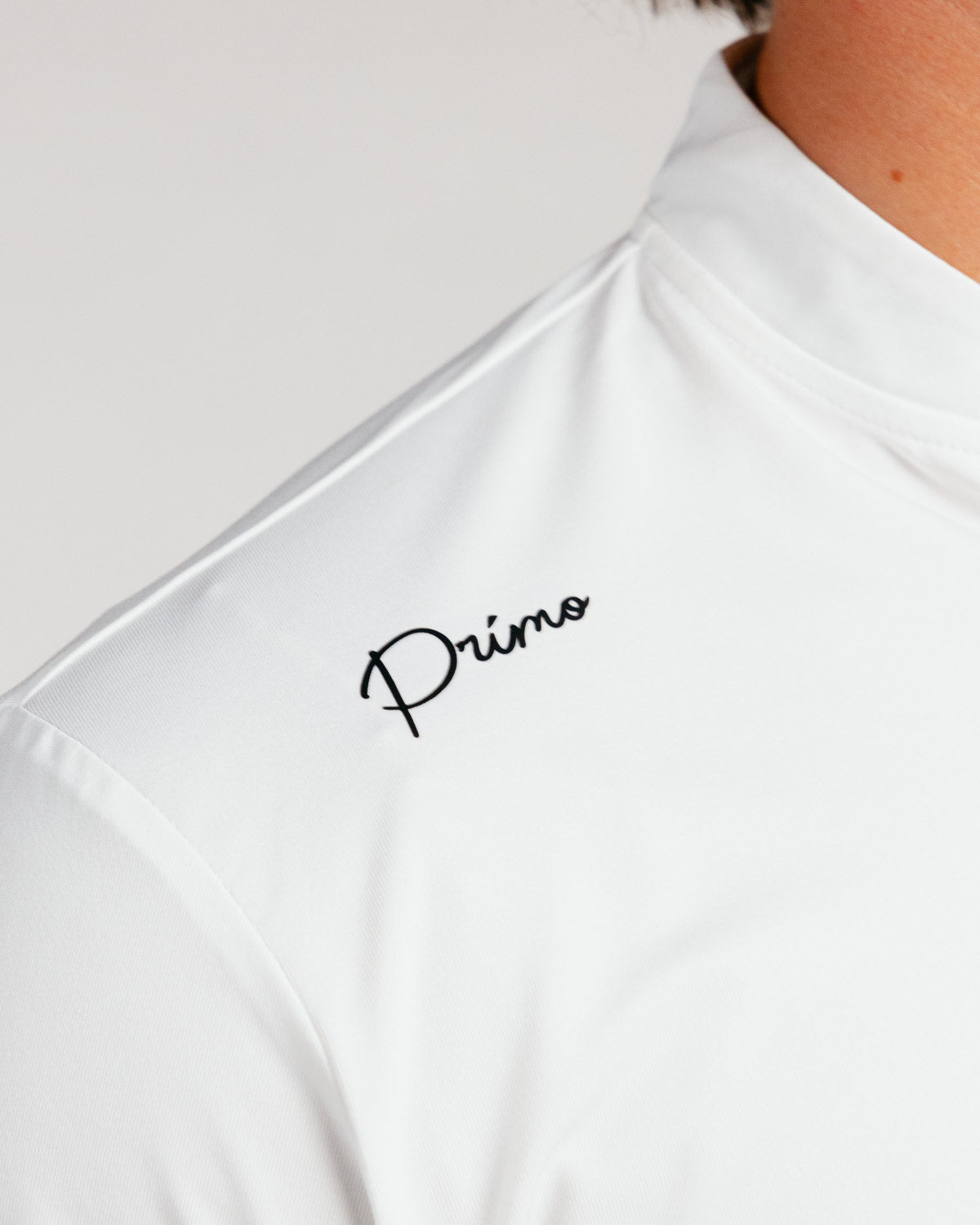 White Cursive Blade Polo – Primo Golf Apparel