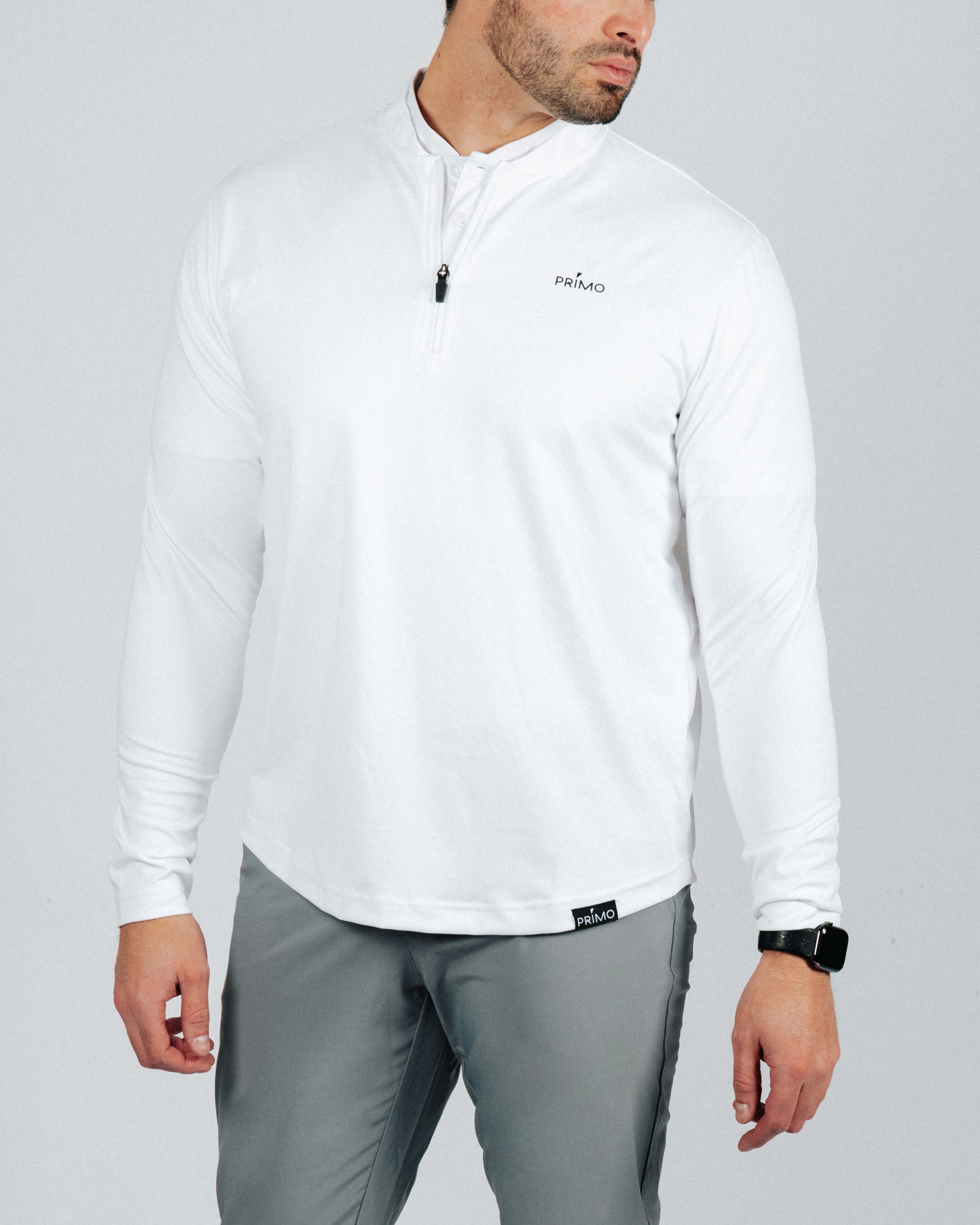 White Blade Quarter Zip – Primo Golf Apparel White Blade Quarter Zip – Primo Golf Apparel
