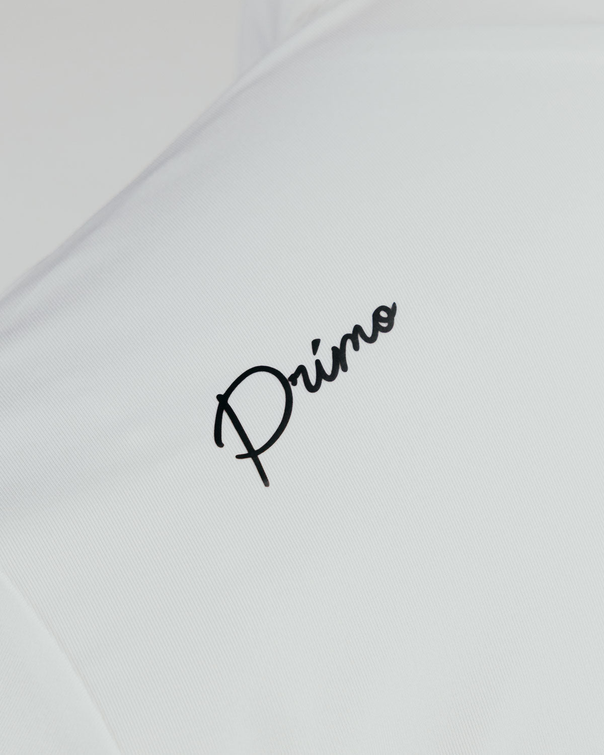 White Cursive Classic Polo