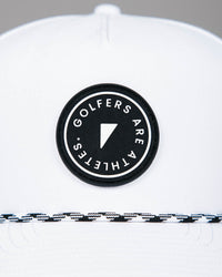 White “Golfers are Athletes” Patch Hat