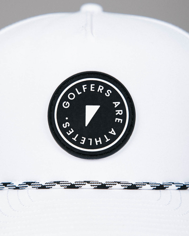 White “Golfers are Athletes” Patch Hat