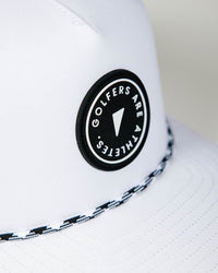 White “Golfers are Athletes” Patch Hat