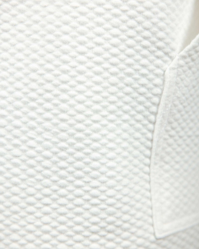 White Waffle Hoodie