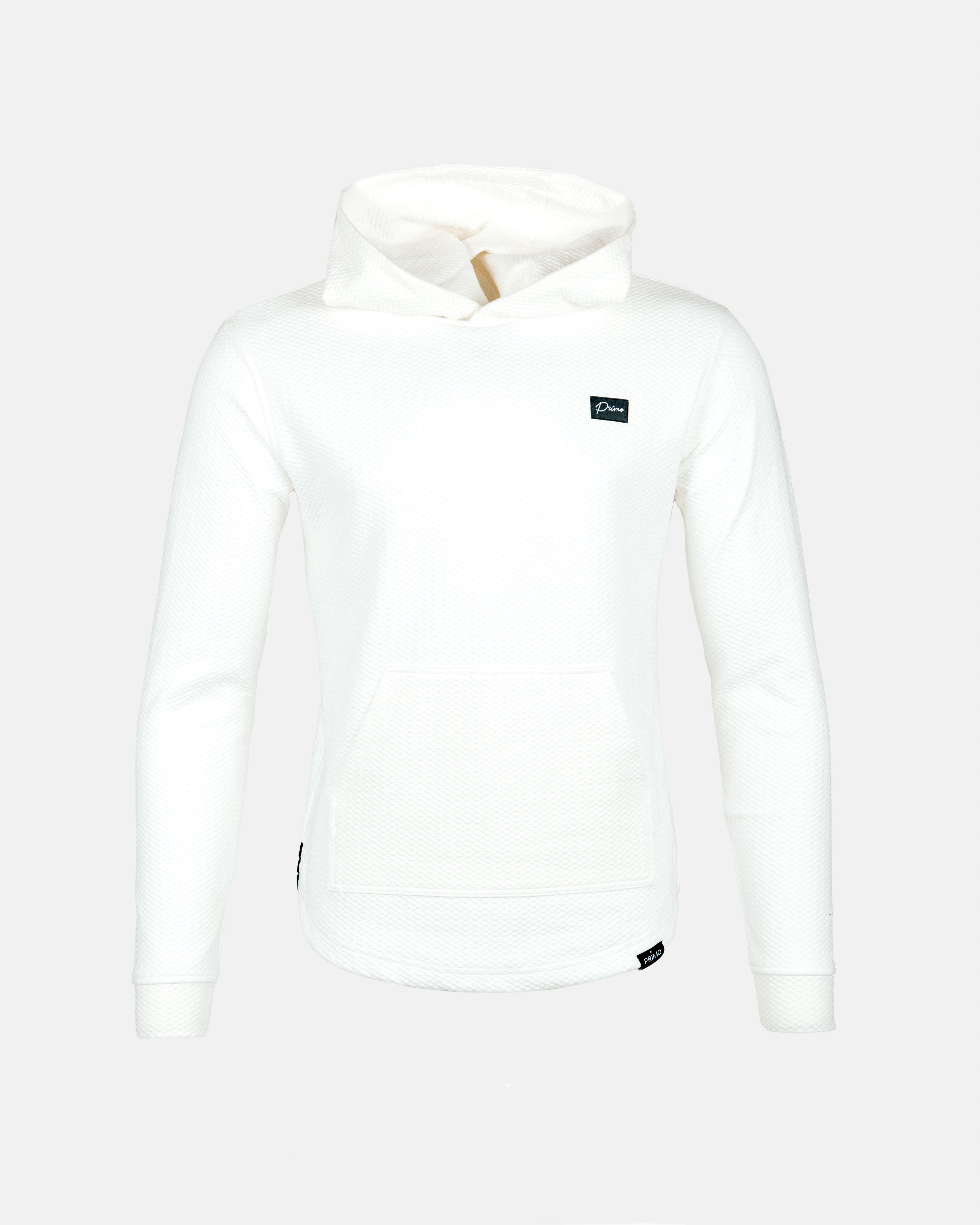 ホワイトフード付きセーター 1PIUTUGUALE3GOLF Mサイズ White Waffle Hoodie – Primo Golf Apparel