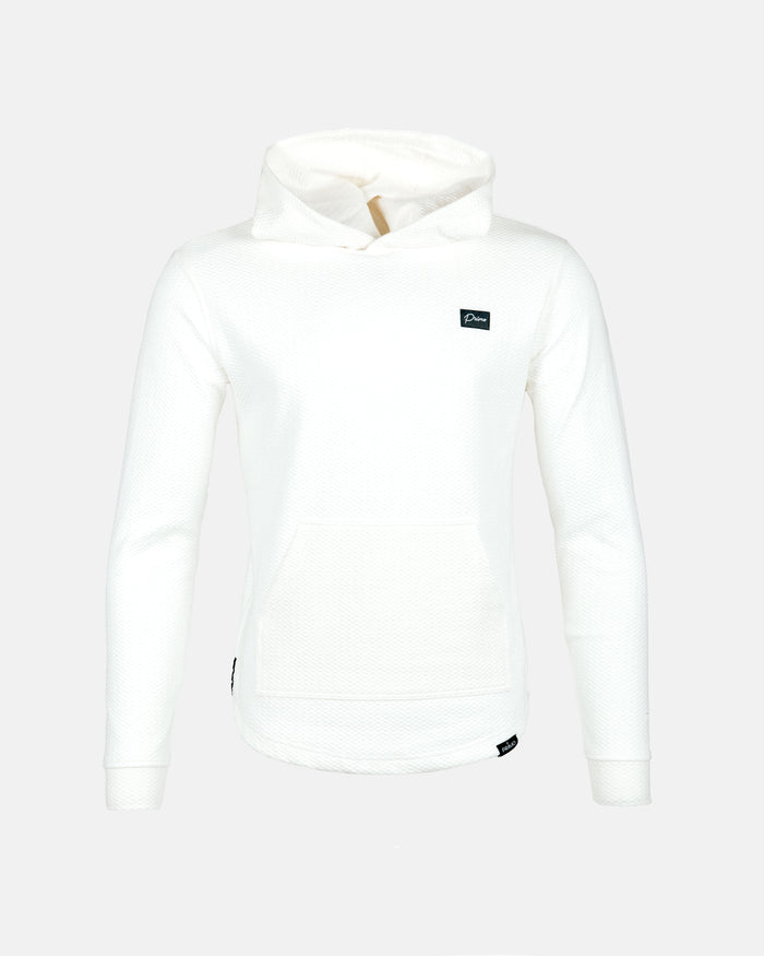 White Waffle Hoodie