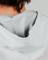 White Cursive Golf Hoodie