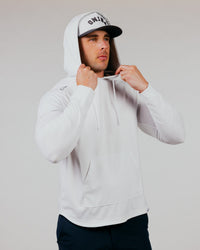 Cursive Golf Hoodie - White