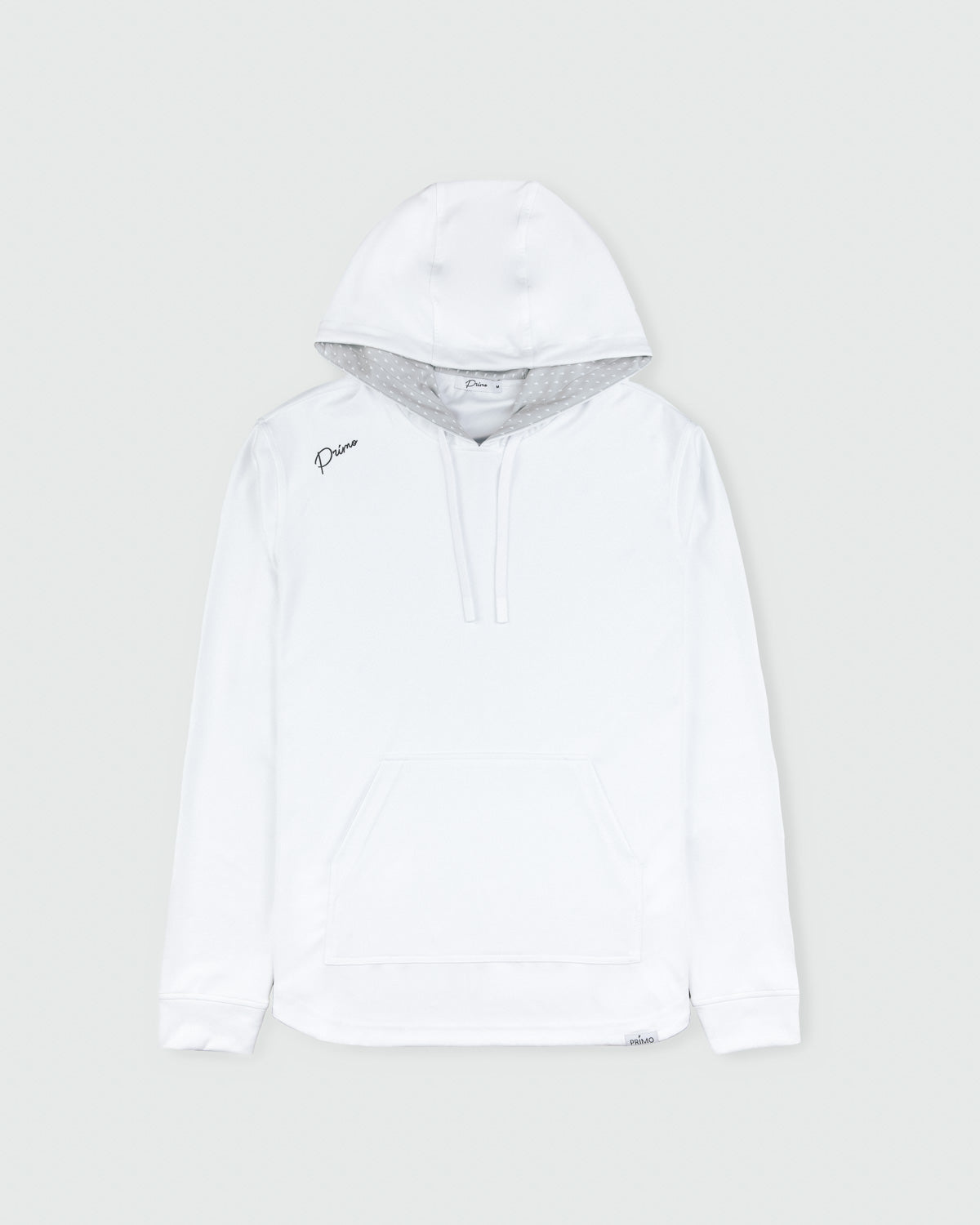 White Cursive Golf Hoodie
