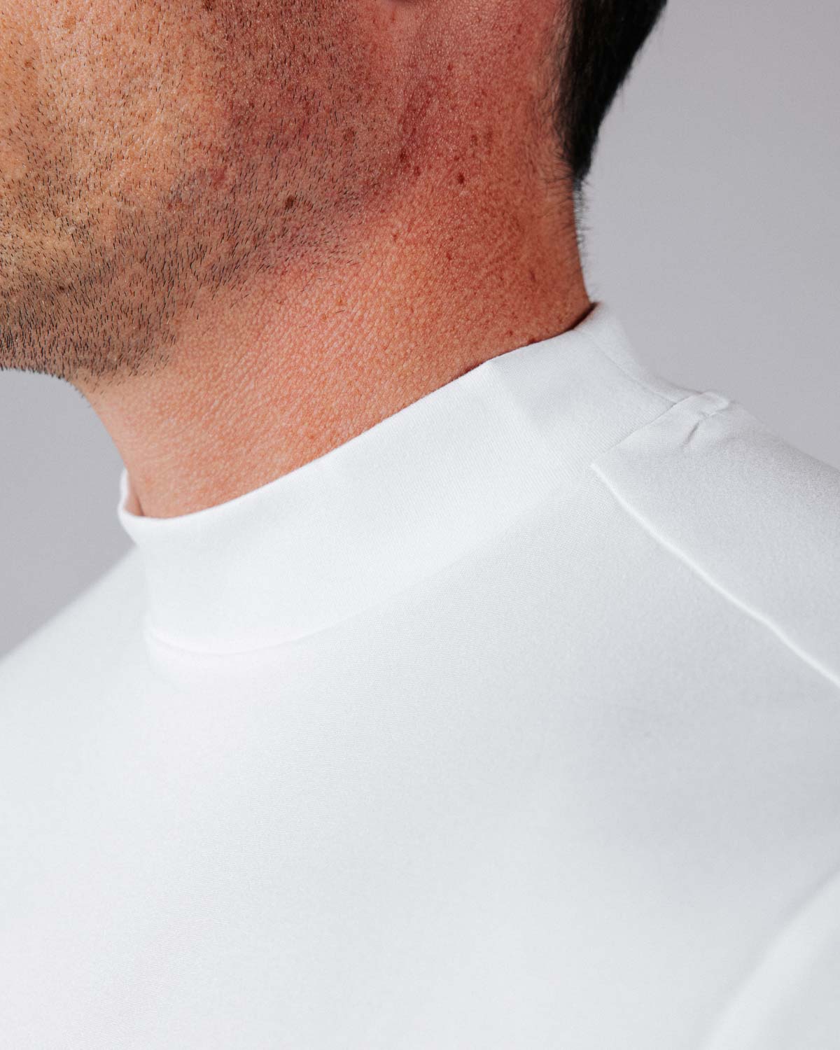 White Mock Neck Long Sleeve – Primo Golf Apparel