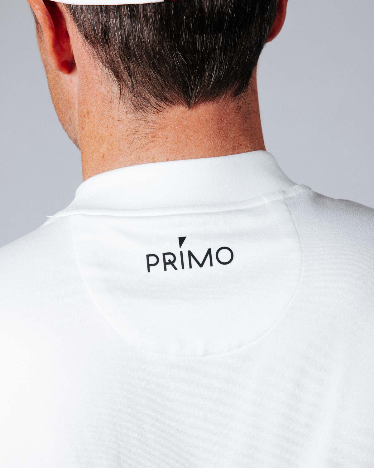 White Mock Neck Tee – Primo Golf Apparel