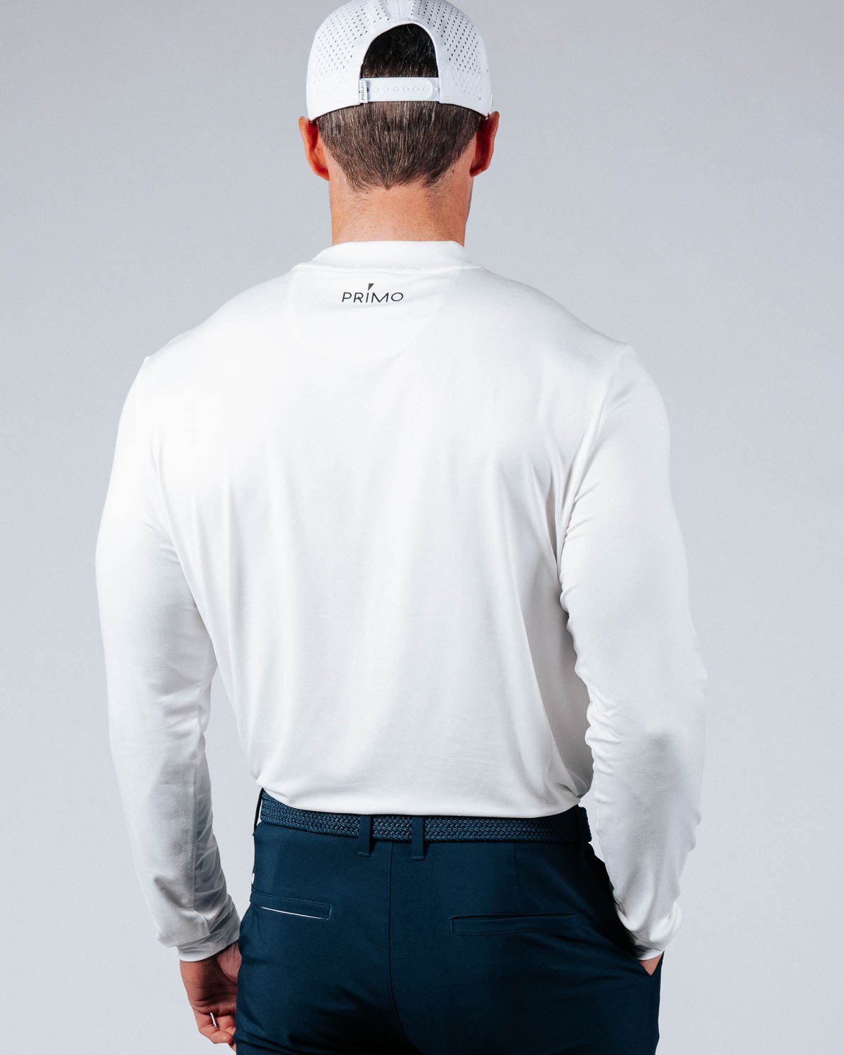 White Mock Neck Long Sleeve