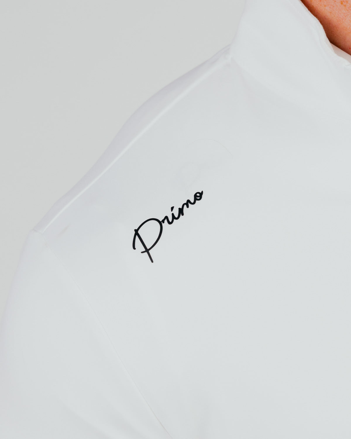 White Cursive Quarterzip