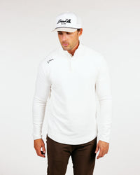 Primo Waffle Quarter Zip - White