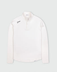 White Waffle Quarter Zip
