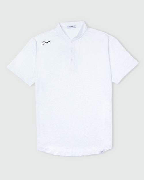 White Luxe Blade Polo