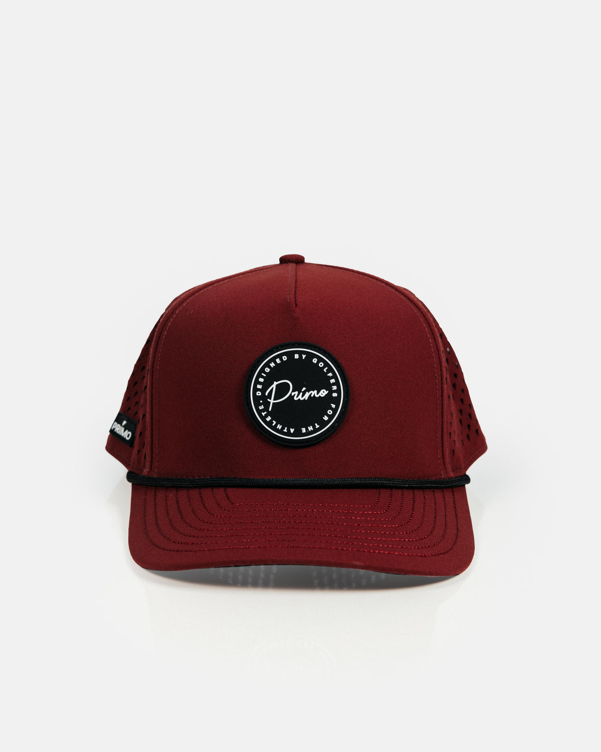 Wine Cursive Patch Hat