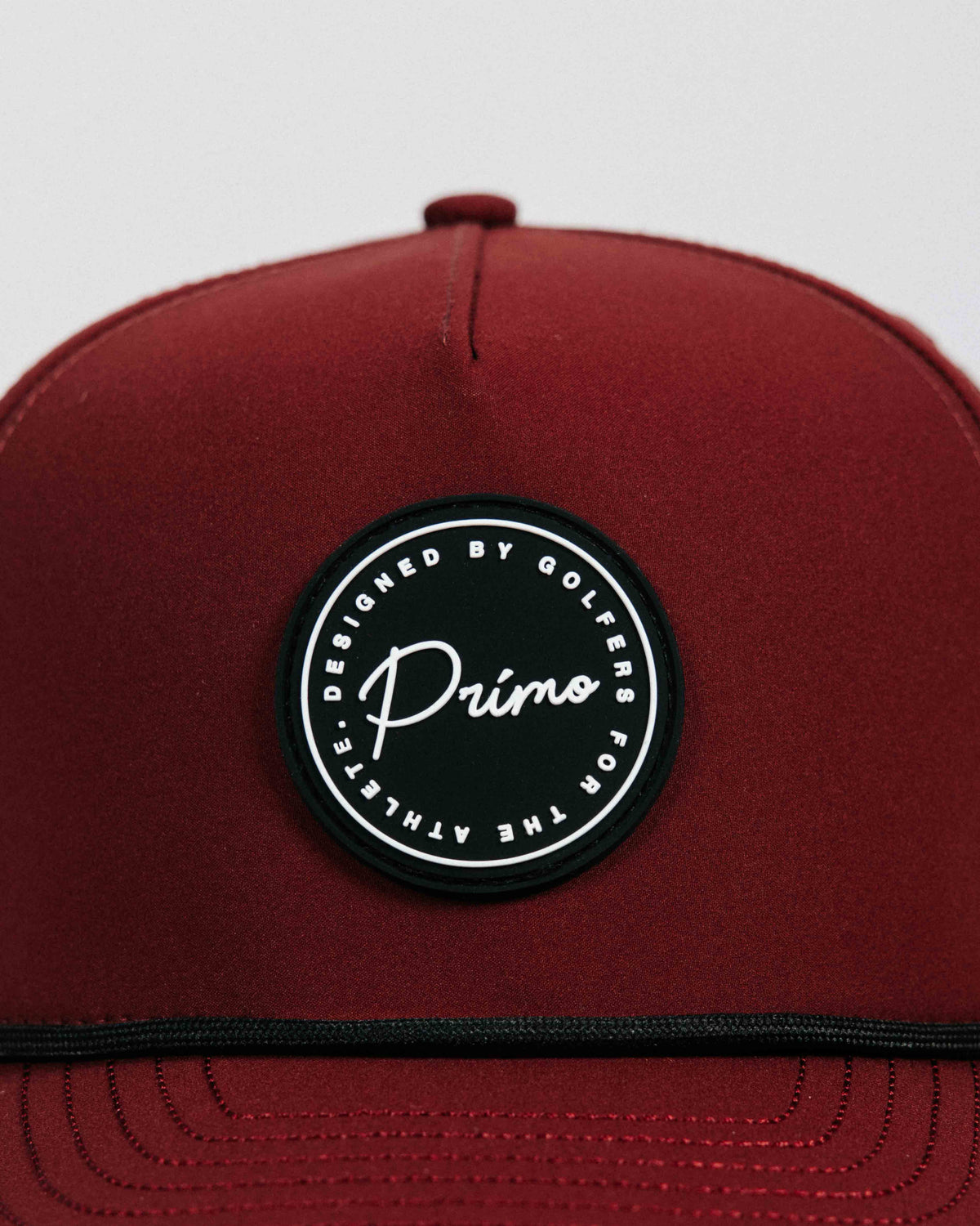 Wine Cursive Patch Hat