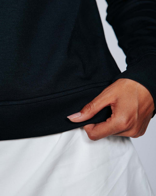 Women's Black Crew Neck