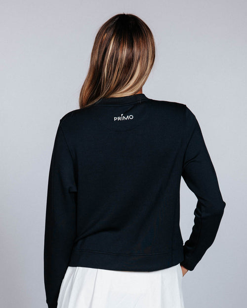Women's Black Crew Neck