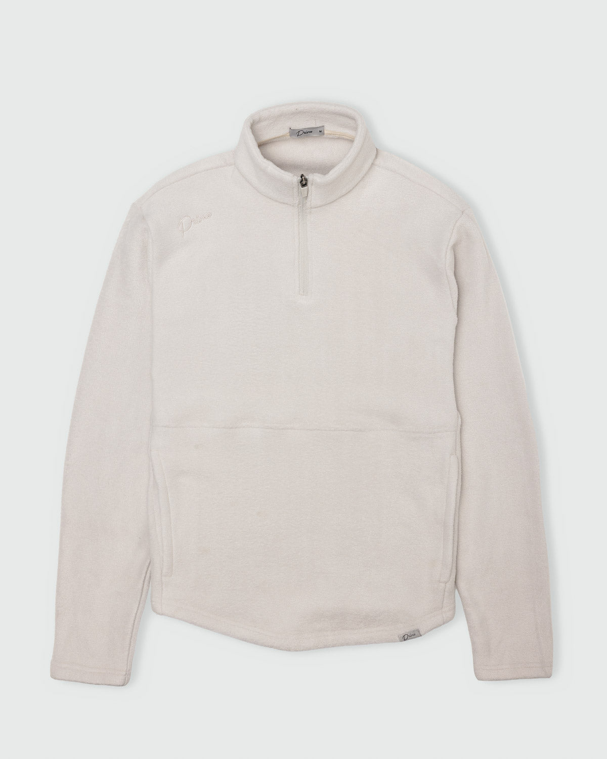 Women's Light Khaki Polar Fleece Q Zip