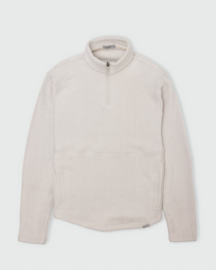 Women's Light Khaki Polar Fleece Q Zip