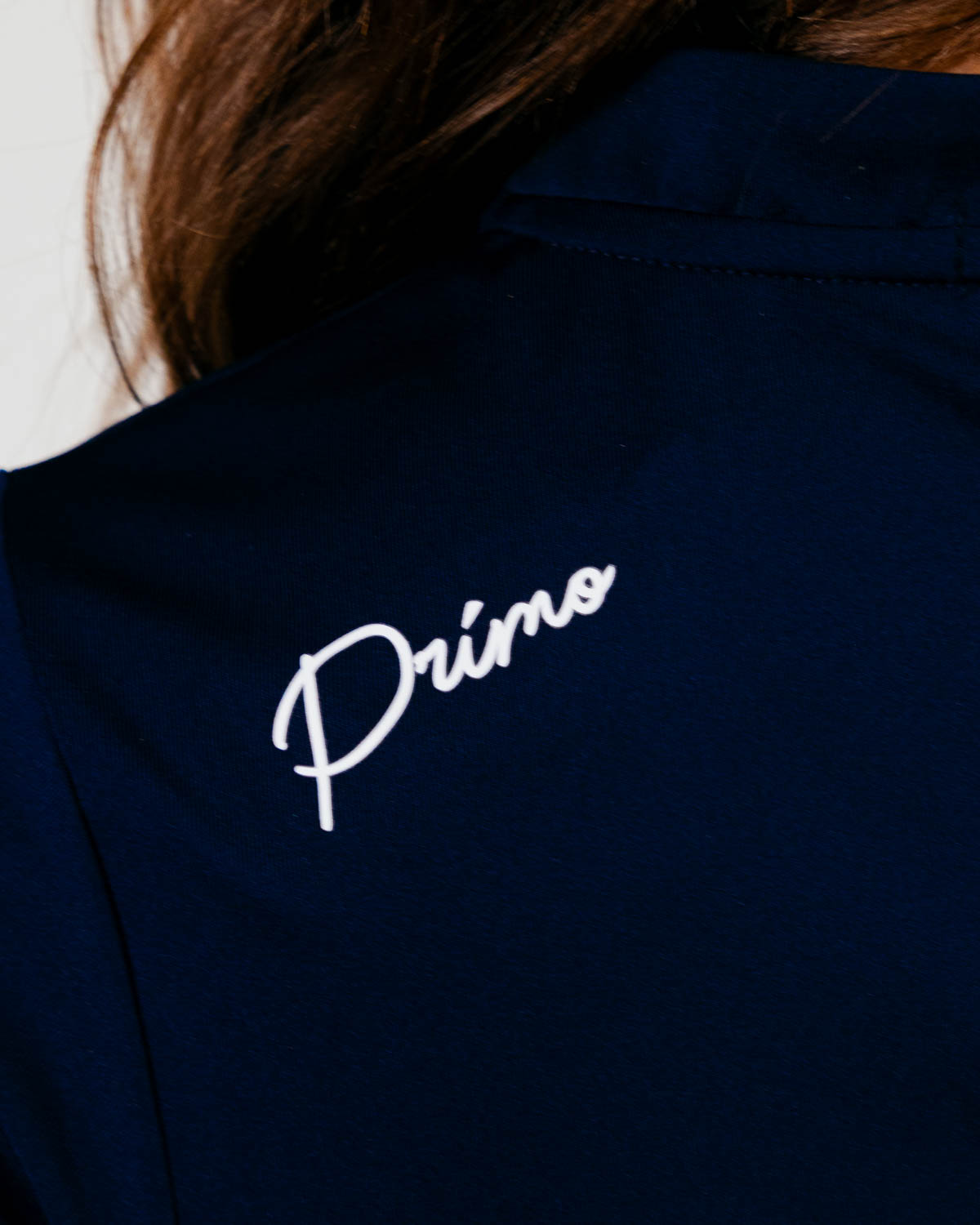 Women's Navy Cursive Blade Polo β Primo Golf Apparel