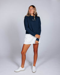 Women's Navy Crew Neck