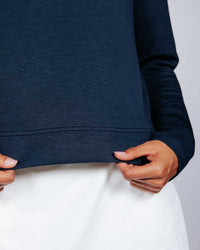 Women's Navy Crew Neck