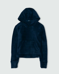 Women's Navy Polar Fleece Hoodie