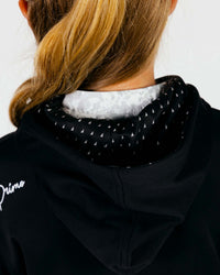 Youth Black Cursive Golf Hoodie