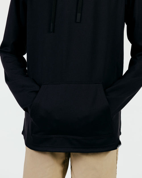 Youth Black Cursive Golf Hoodie