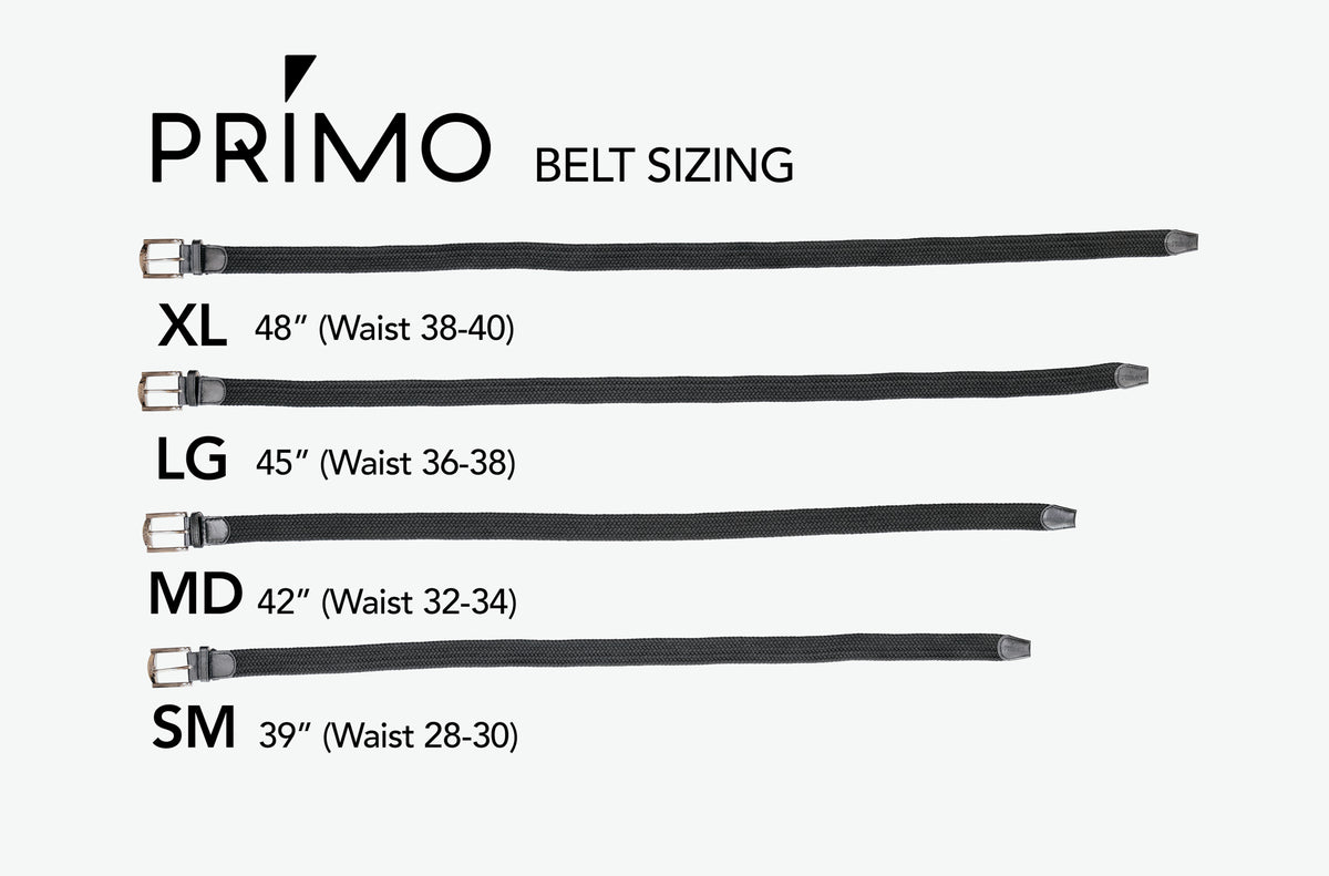 Primo White & Black Braided Stretch Belt – Primo Golf Apparel